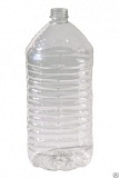 Бутылка 5 литров прозрачная d=38мм (40шт/уп), шт