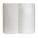 Туалетная бумага "Эко" белая  2-слойная 16 метров обезличенная (4шт/16уп), упак
